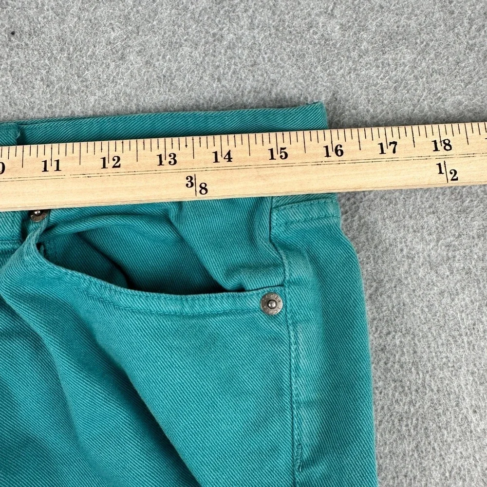 J.Crew Jeans Womens 29 Teal Toothpick Ankle Skinny Stretch Denim Pants